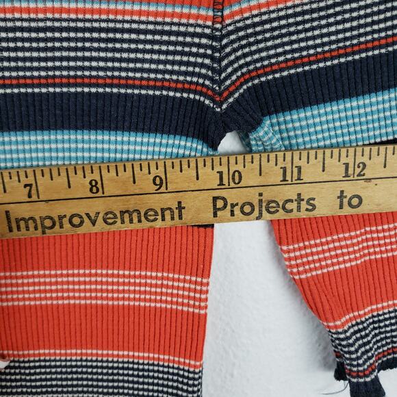 Free People Women's XS Donnas Super Stretch Layering Tee Ribbed Stripe Mock Neck - Picture 5 of 10